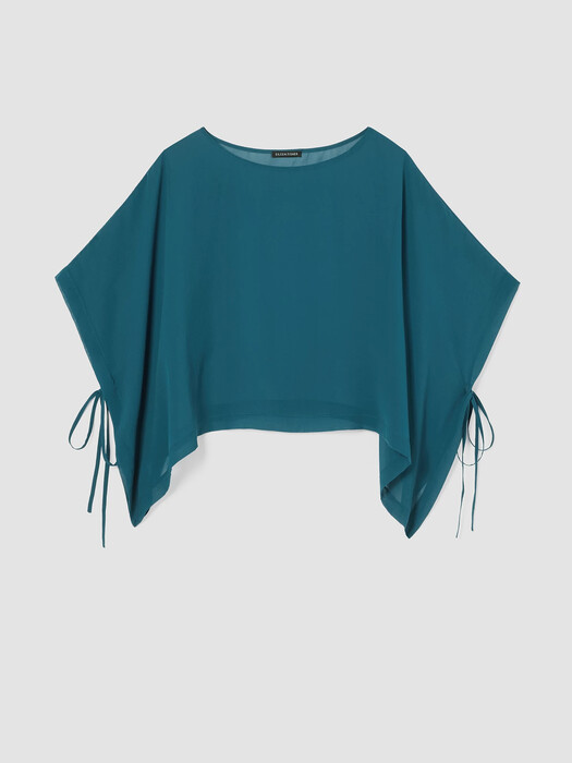 Sheer Silk Georgette Poncho
