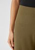 Boiled Wool Jersey Wide-Leg Pant