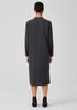 Mini Check Crepe Mandarin Collar Dress