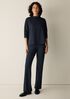 Cozy Brushed Terry Hug Funnel Neck Top