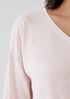Organic Cotton Slub V-Neck Top