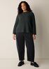 Organic Cotton Fluff Funnel Neck Top
