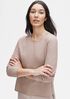 Silk & Organic Cotton Crew Neck Top