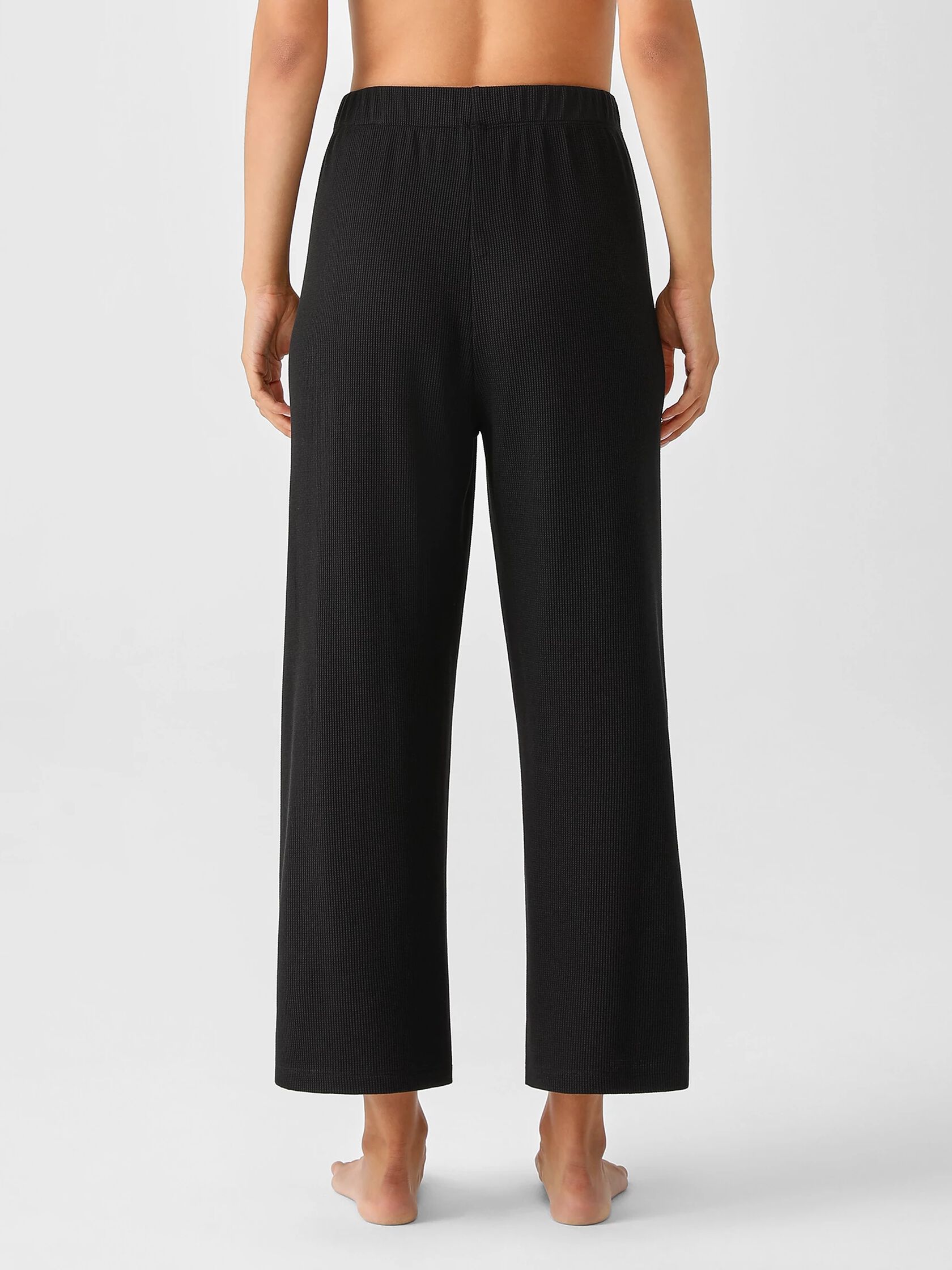 Cozy Organic Cotton Thermal Wide-Leg Pant | EILEEN FISHER