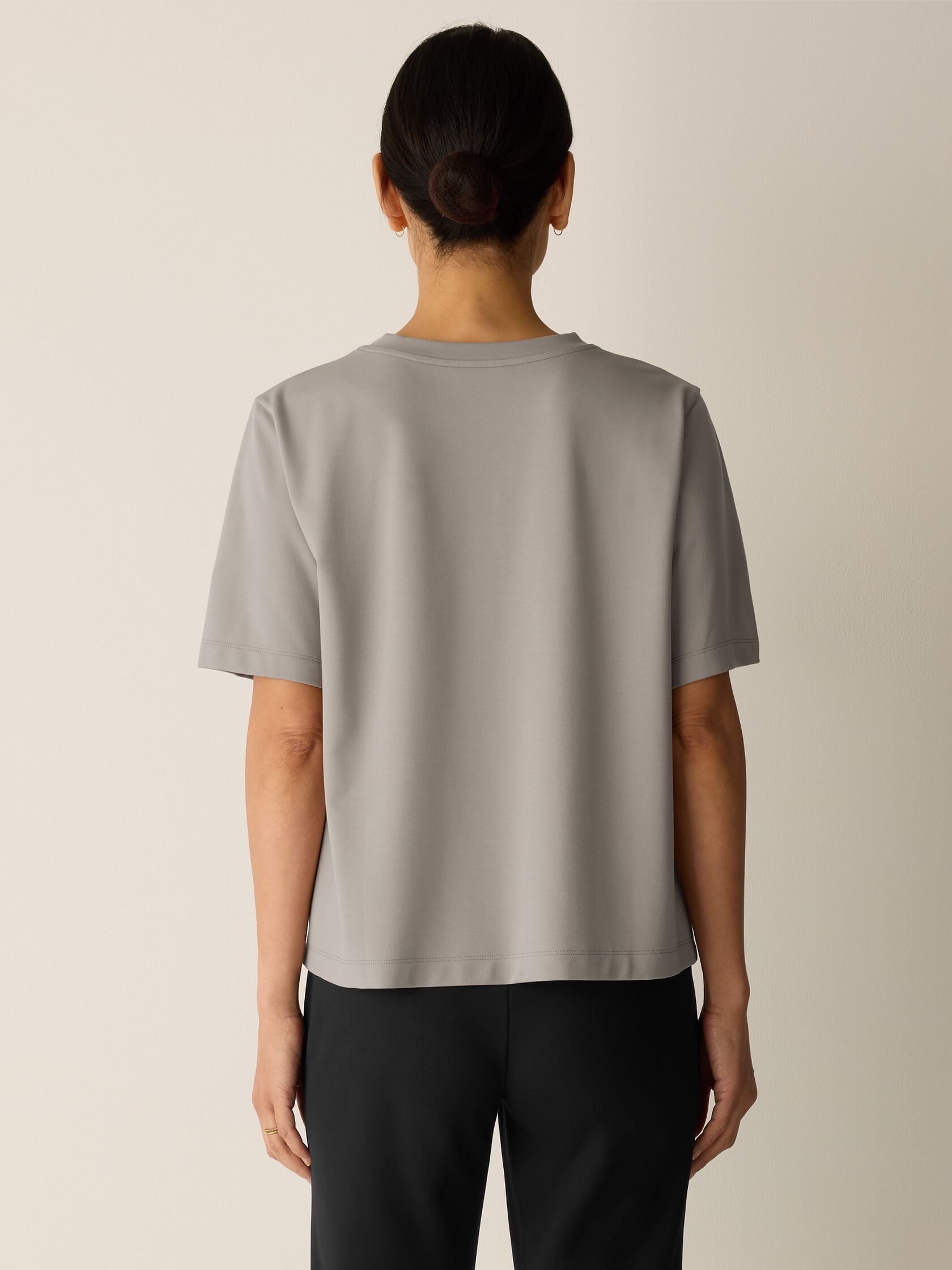 Extra-Fine Ponte Crew Neck Tee