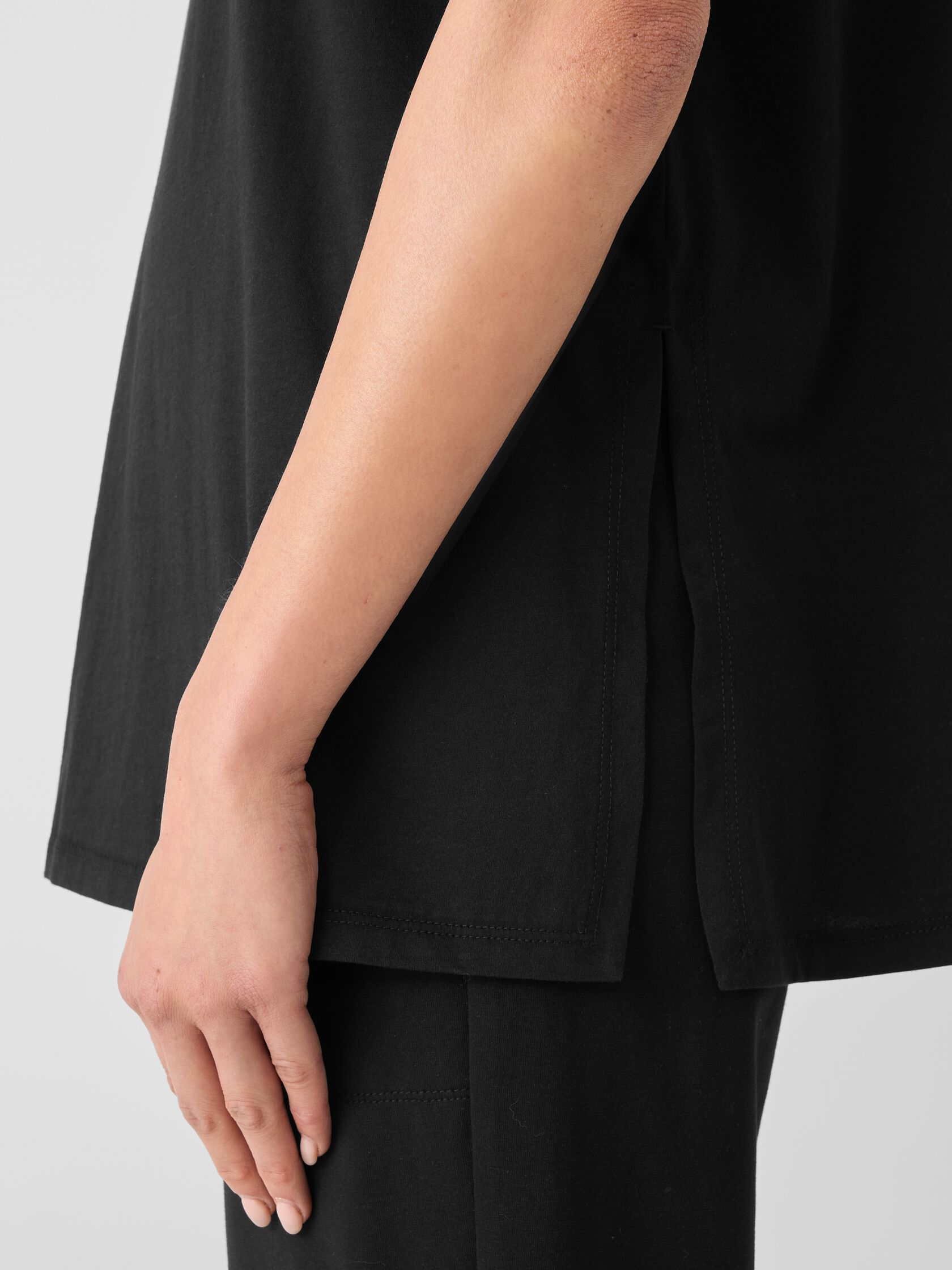 Organic Pima Cotton Jersey Long Tee