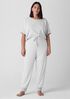 Striped Organic Cotton Interlock Jogger Sleep Pant