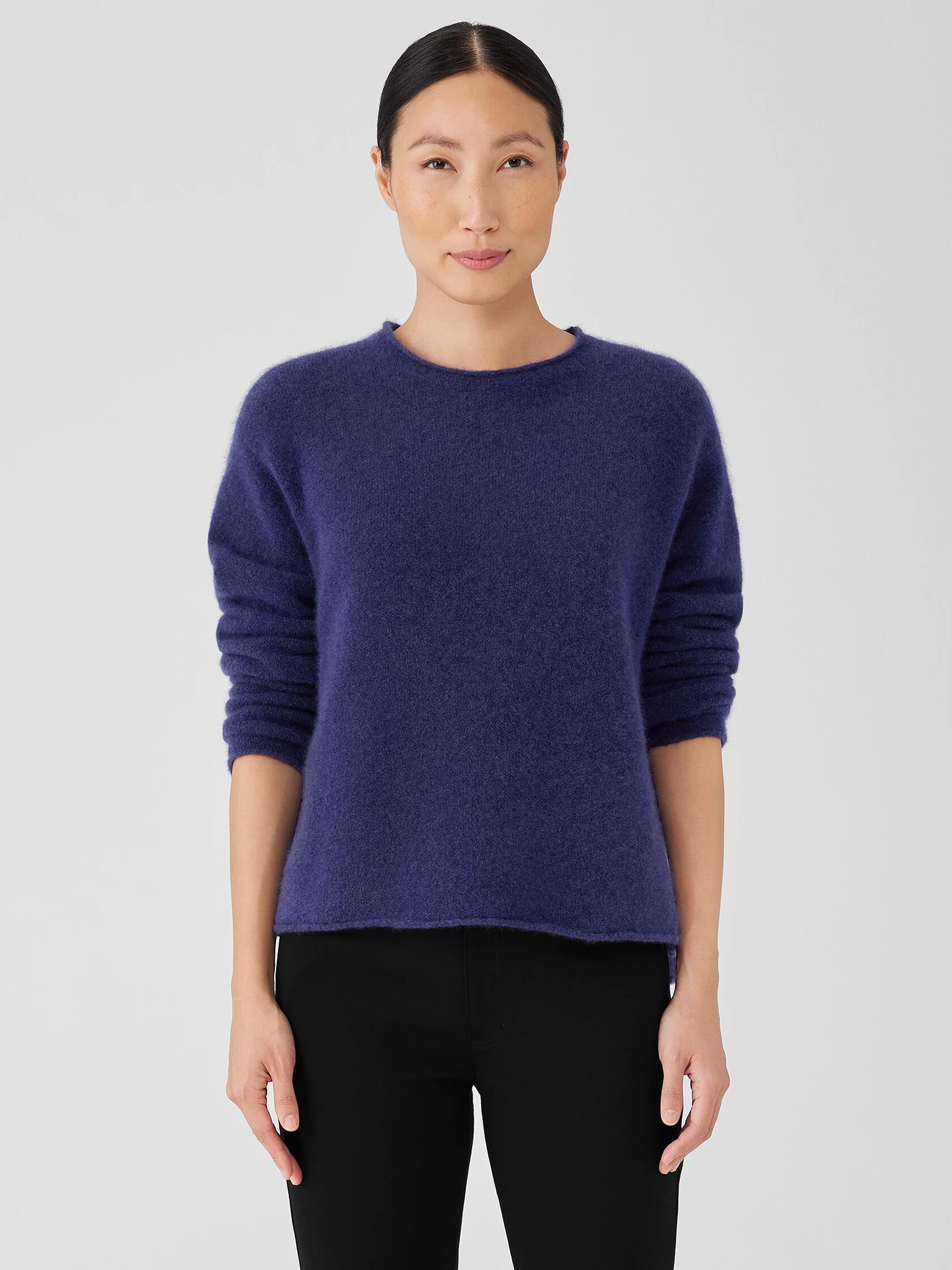 Cashmere Silk Bliss Crew Neck Top