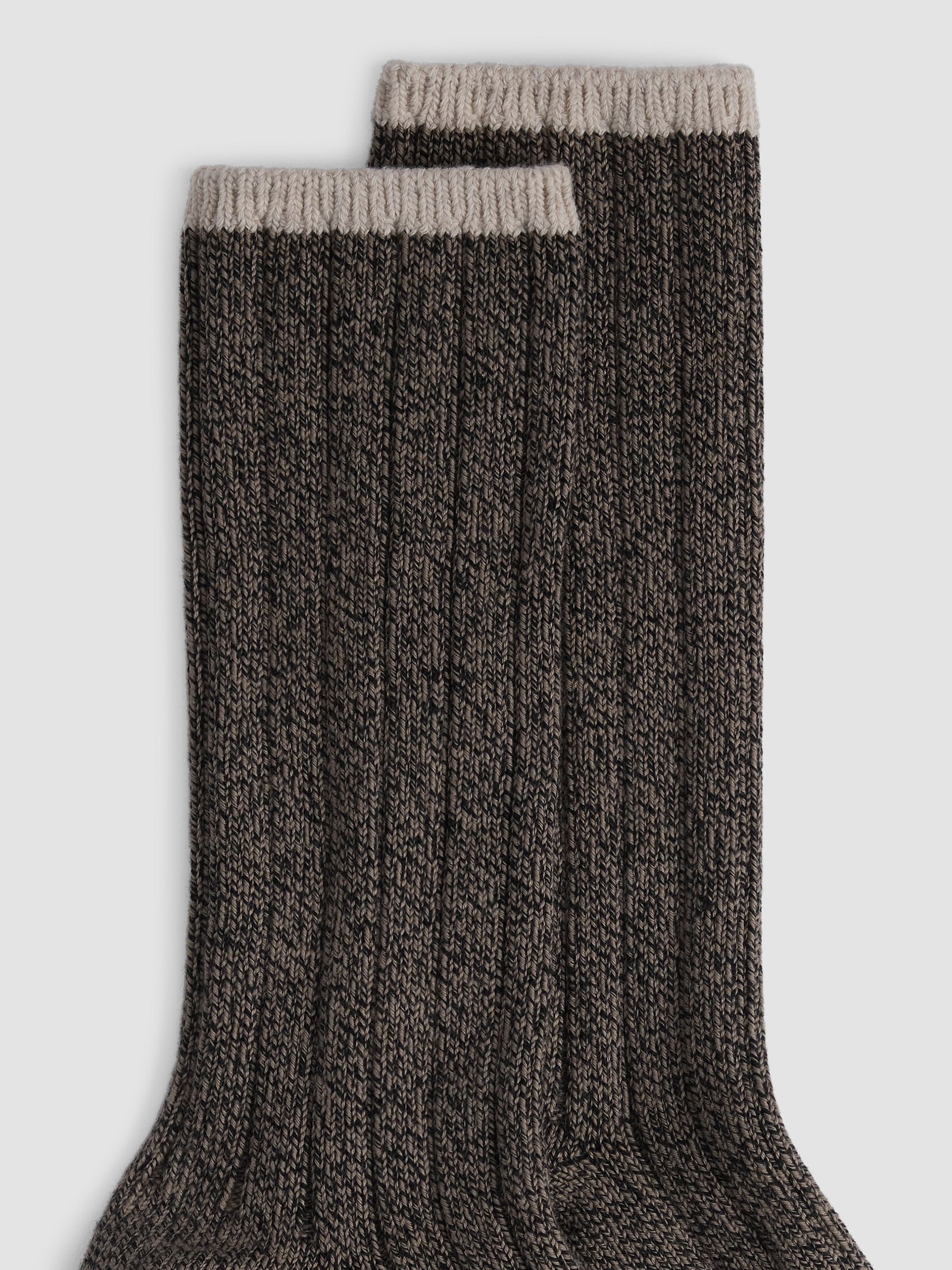 Cotton Marl Ribbed Sock