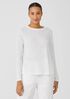 Organic Linen Jersey Crew Neck Top