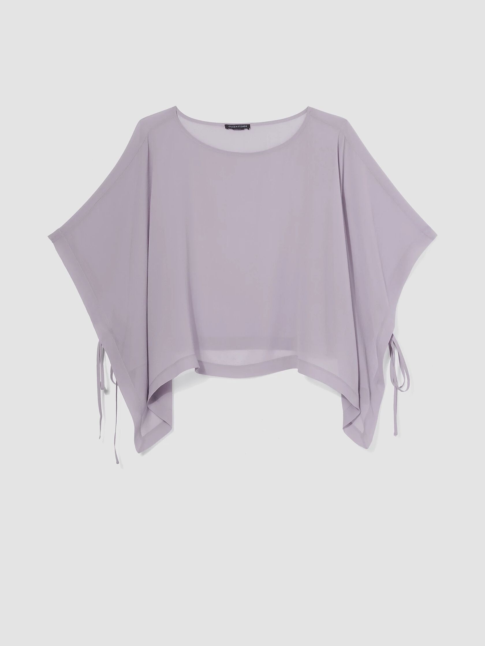 Sheer Silk Georgette Poncho