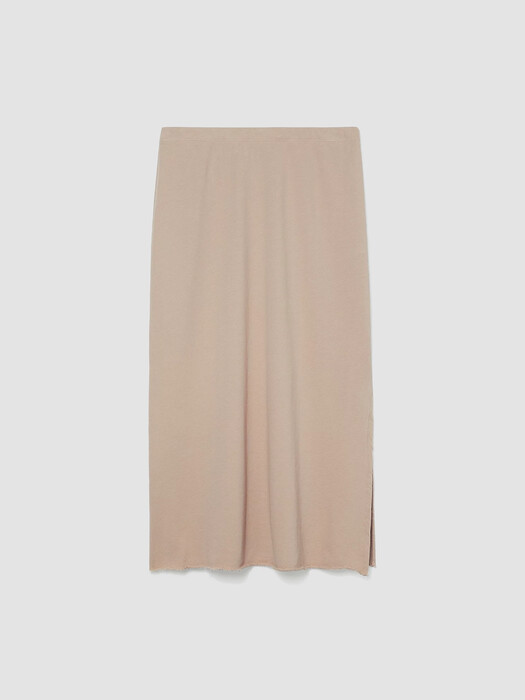 Lightweight Organic Cotton Terry A-Line Skirt