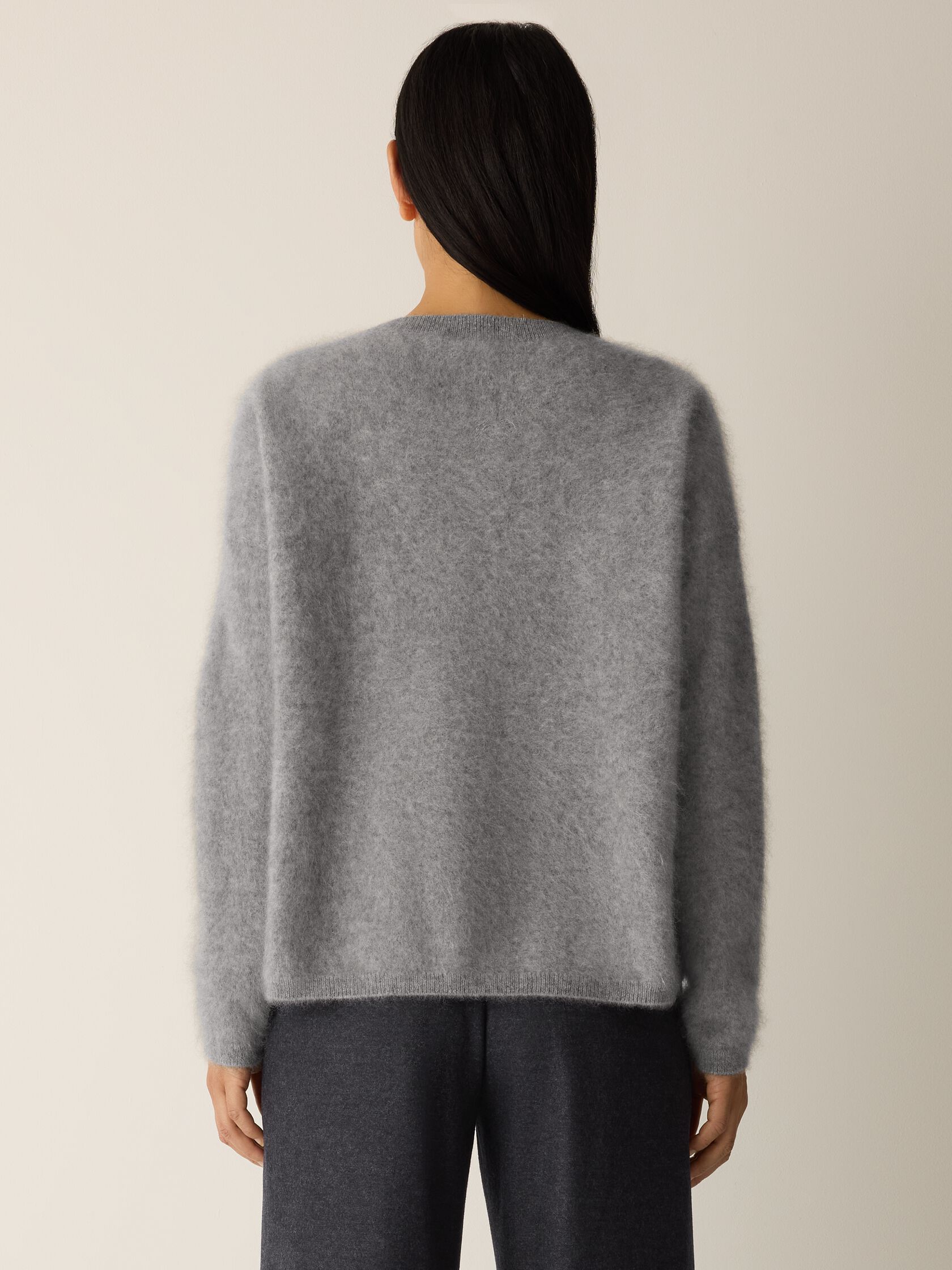 Cashmere Fluff Crew Neck Top