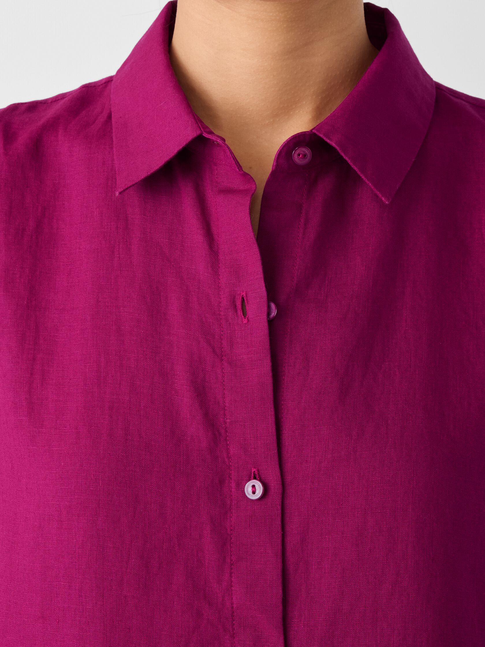 Organic Handkerchief Linen Sleeveless Shirt