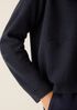 Fine Felted Wool Notch Collar Cardigan in Regenerative Wool