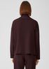 Cozy Brushed Terry Funnel Neck Box-Top