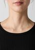 Textured Stretch Rib Crew Neck Dress