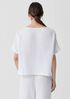 Organic Cotton Lofty Gauze Bateau Neck Top