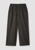 Striped Organic Cotton Twill Wide-Leg Pant
