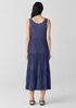 Crushed Silk Tiered Dress