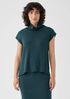 Merino Turtleneck Top in Regenerative Wool