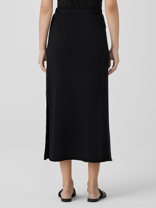 Organic Cotton French Terry A-Line Skirt | EILEEN FISHER