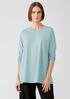 Organic Cotton Easy Jersey Crew Neck Top