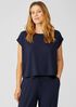 Lightweight Viscose Jersey Square Top