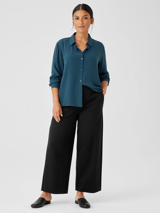 Washable Flex Ponte Wide-Leg Pant