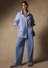 Cotton Stretch Denim Roomy Wide Trouser
