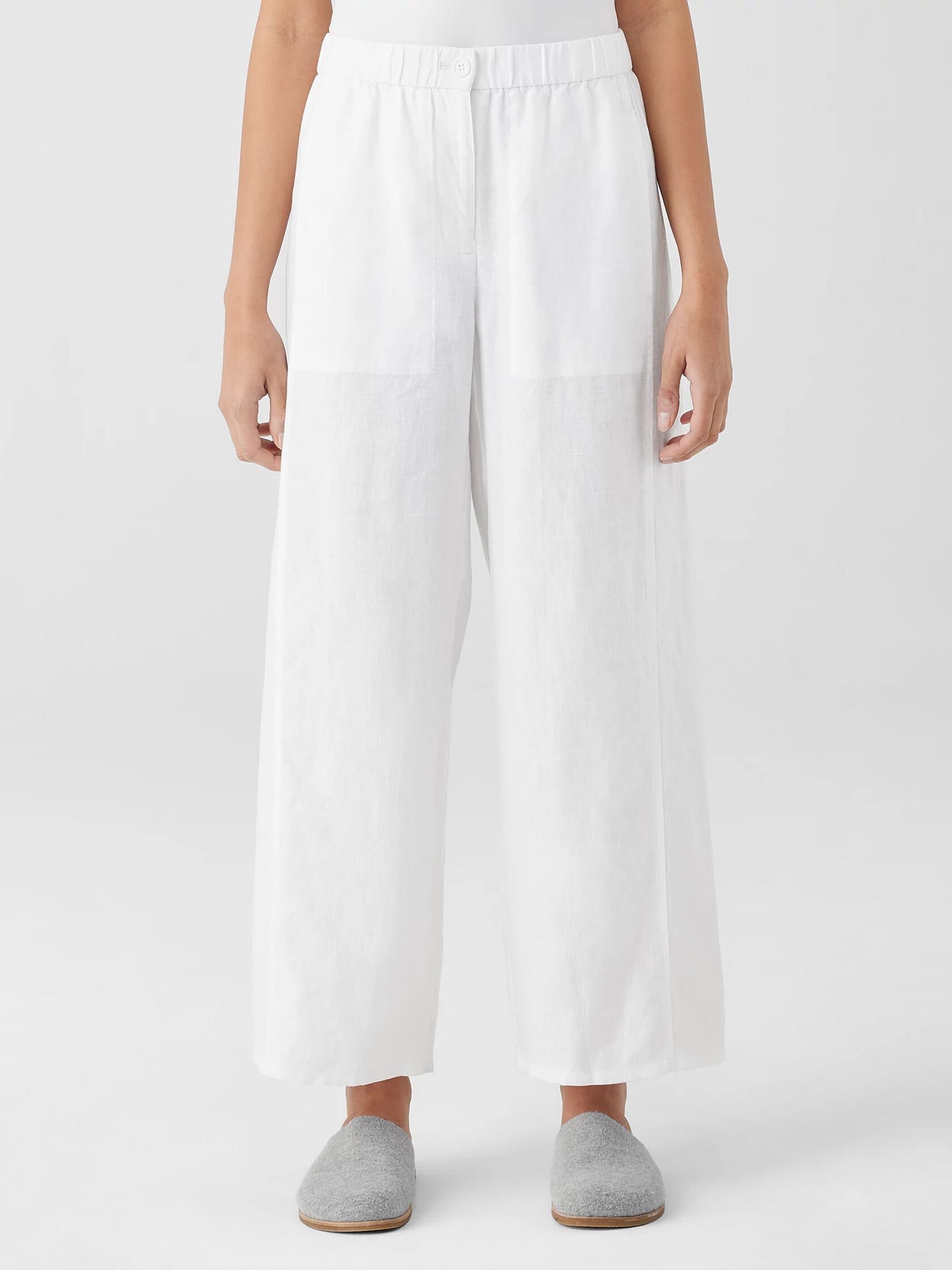 Organic Linen Wide Trouser Pant