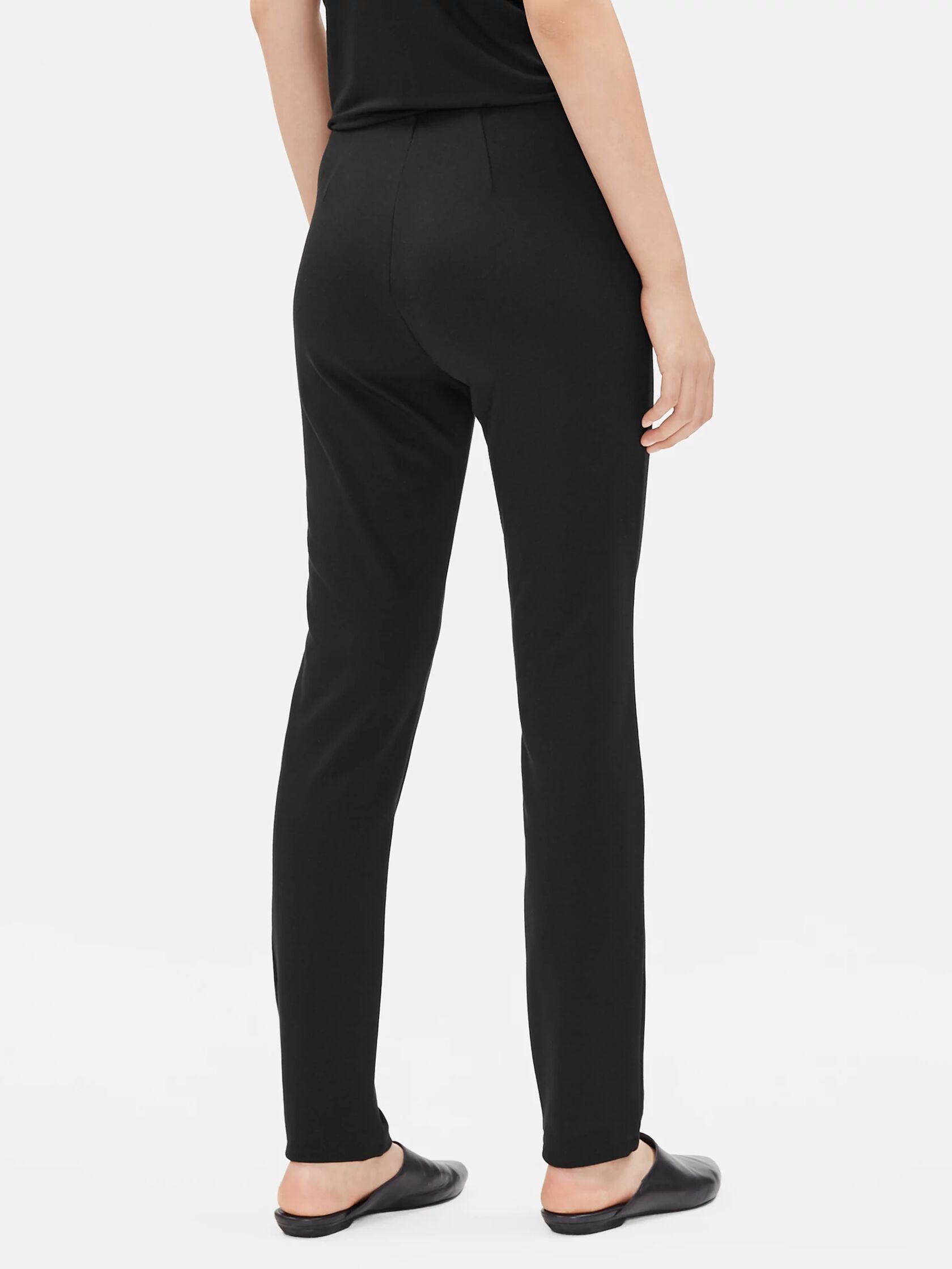 System Stretch Ponte Slim Pant | EILEEN FISHER