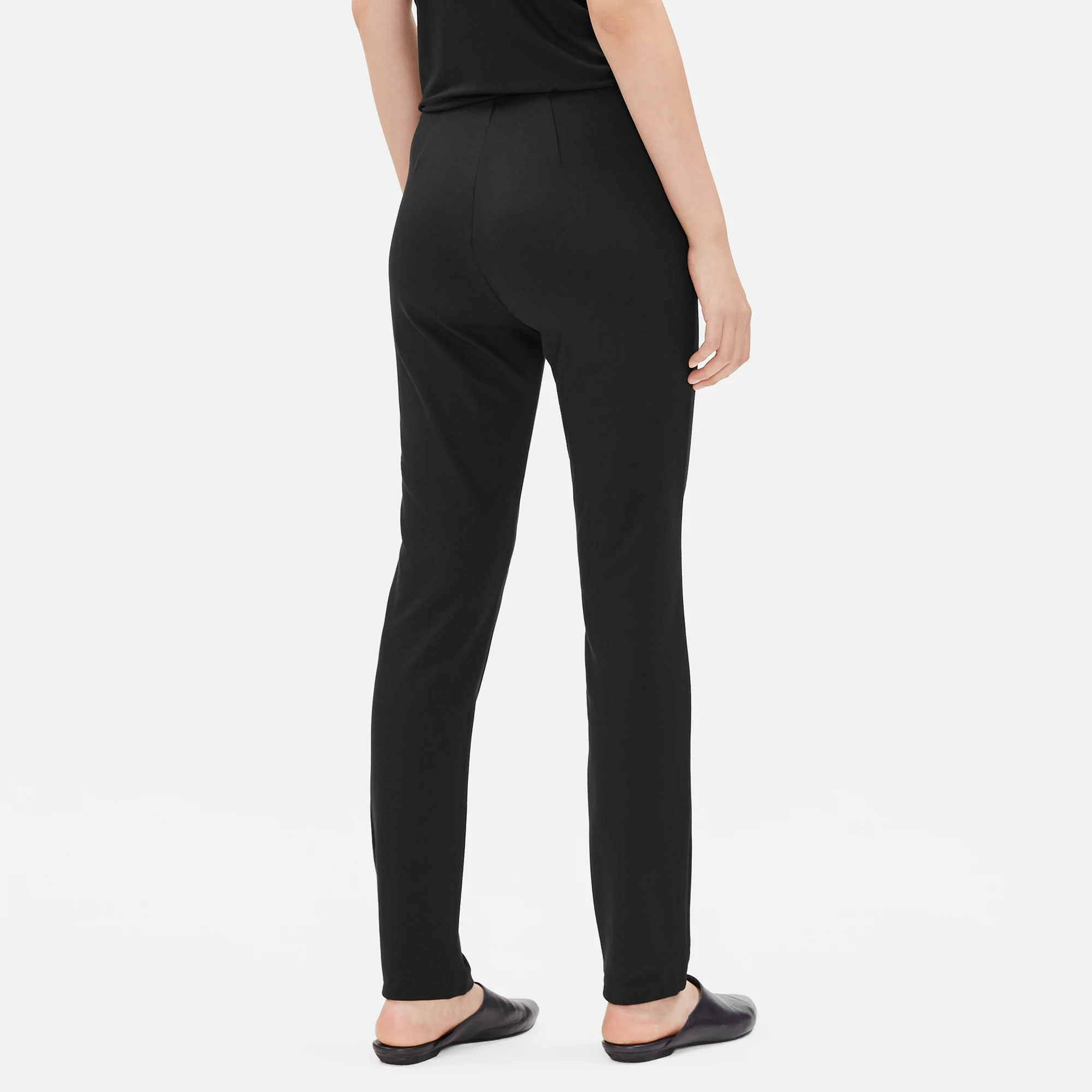 Stretch Ponte Slim Pant | EILEEN FISHER
