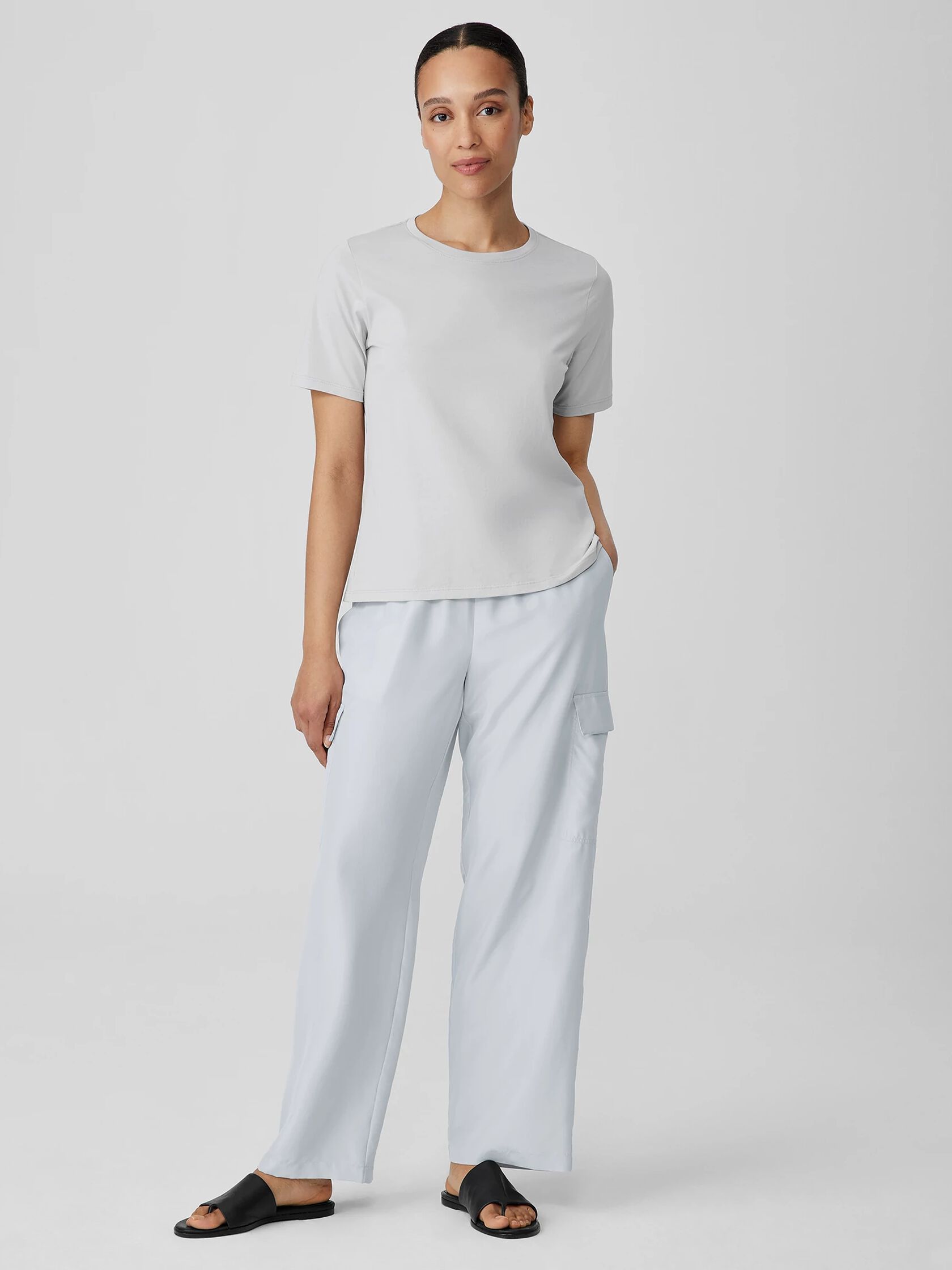 Organic Pima Cotton Jersey Round Neck Tee