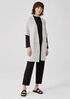 Organic Cotton Silk Elbow-Sleeve Cardigan