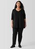Fine Jersey V-Neck Long Top