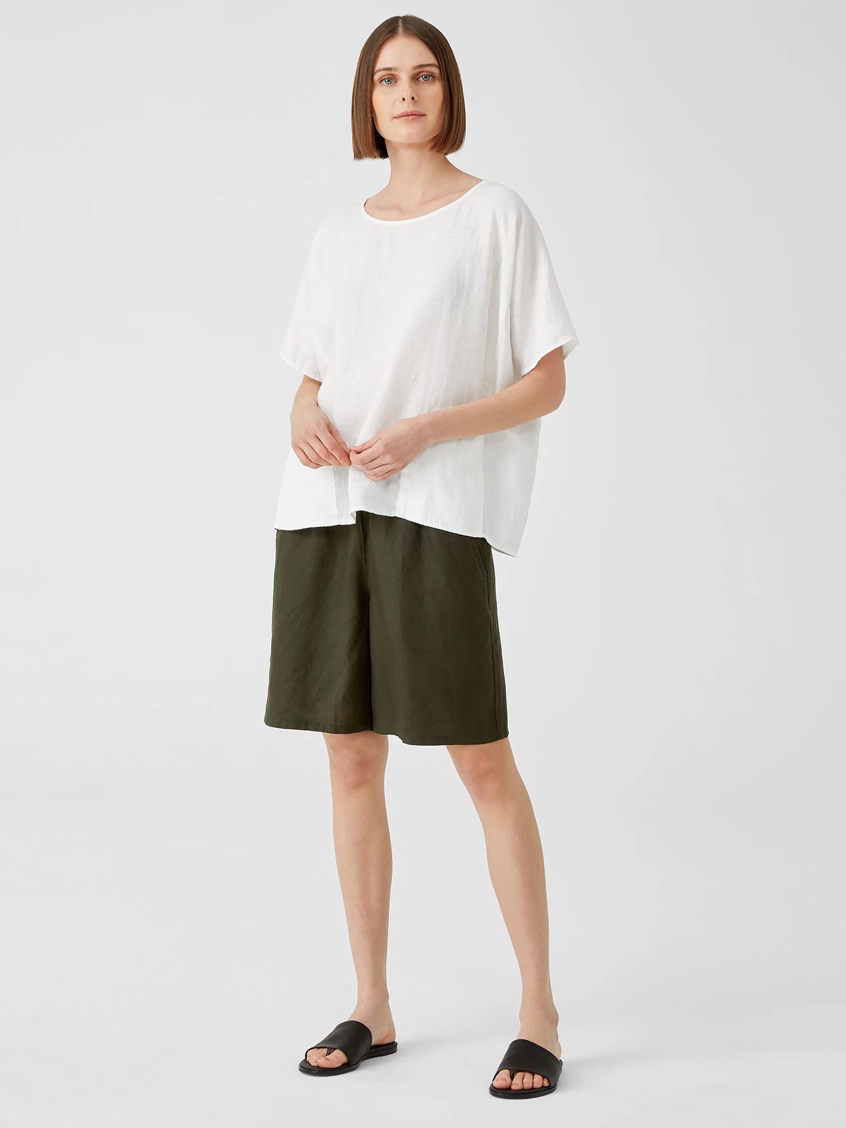 Organic Linen Shorts
