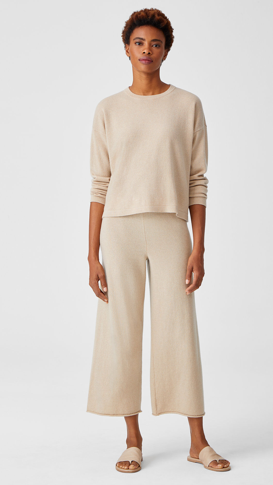 Eileen fisher straight cropped pants cheap