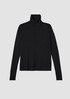 Pima Cotton Blend Turtleneck Top