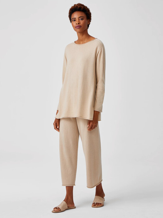 Italian Cashmere Crew Neck Tunic