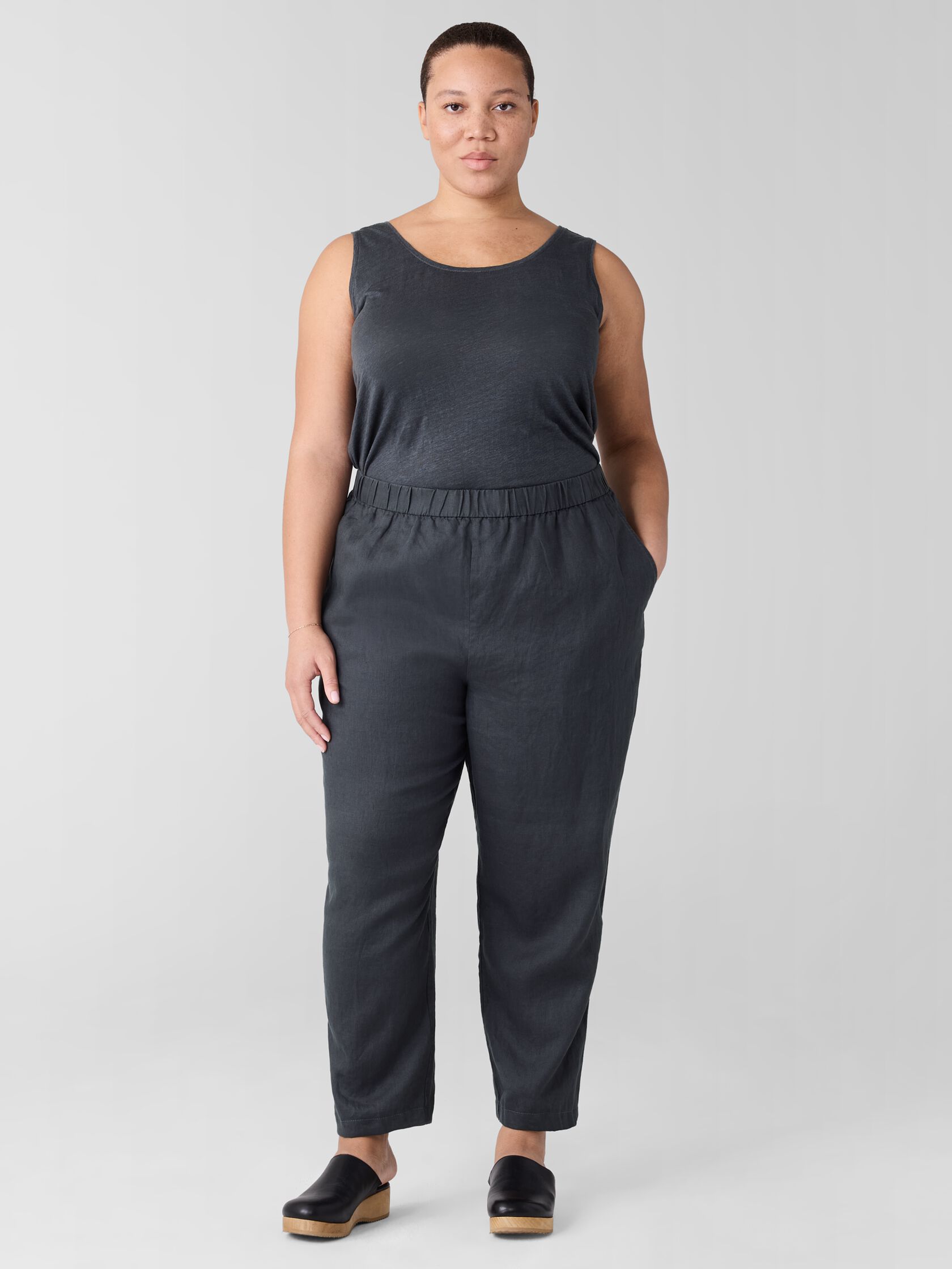 Organic Linen Tapered Pant
