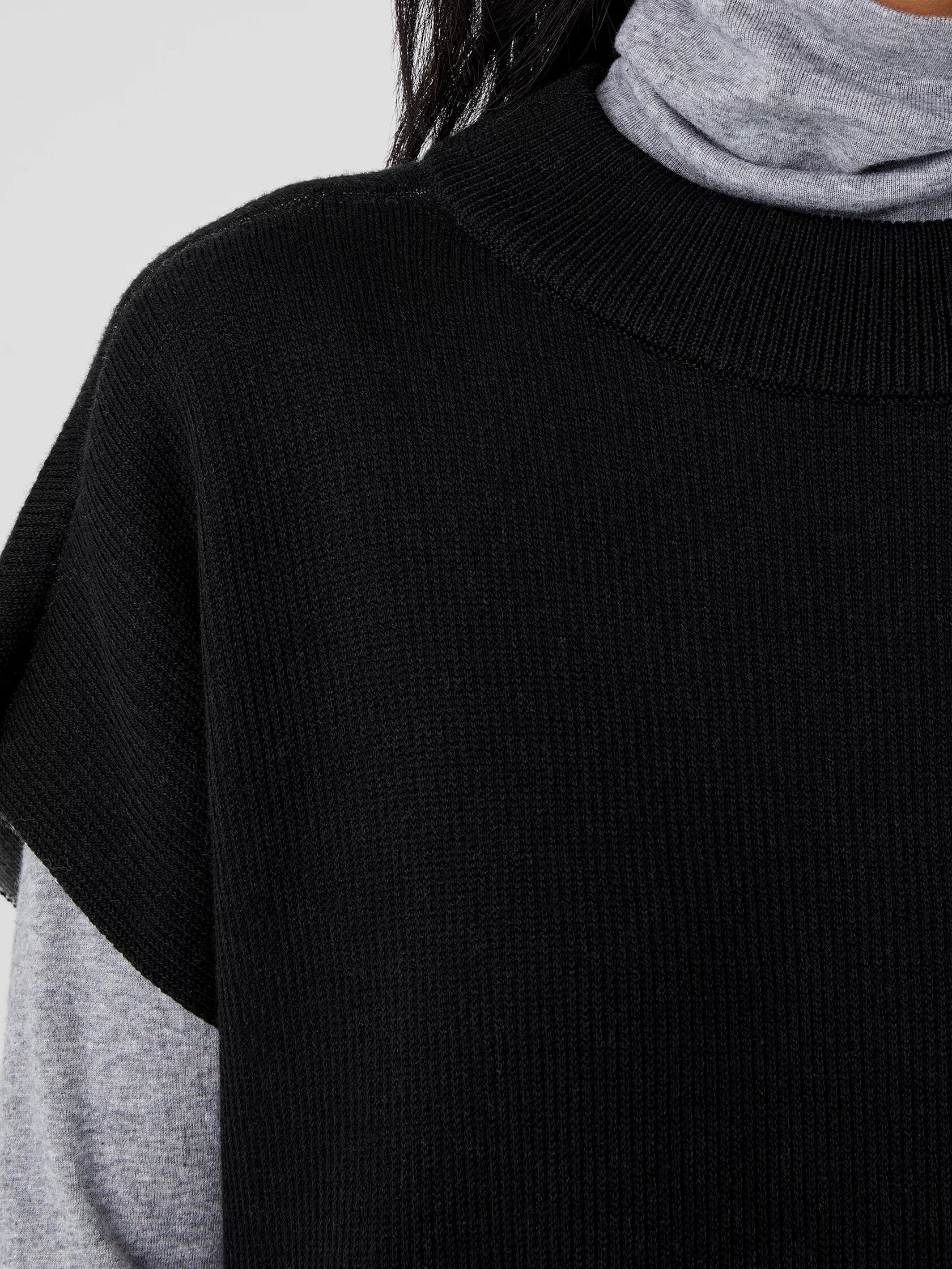 Peruvian Organic Cotton Blend Mock Neck Top