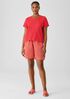Organic Cotton Slub V-Neck Tee