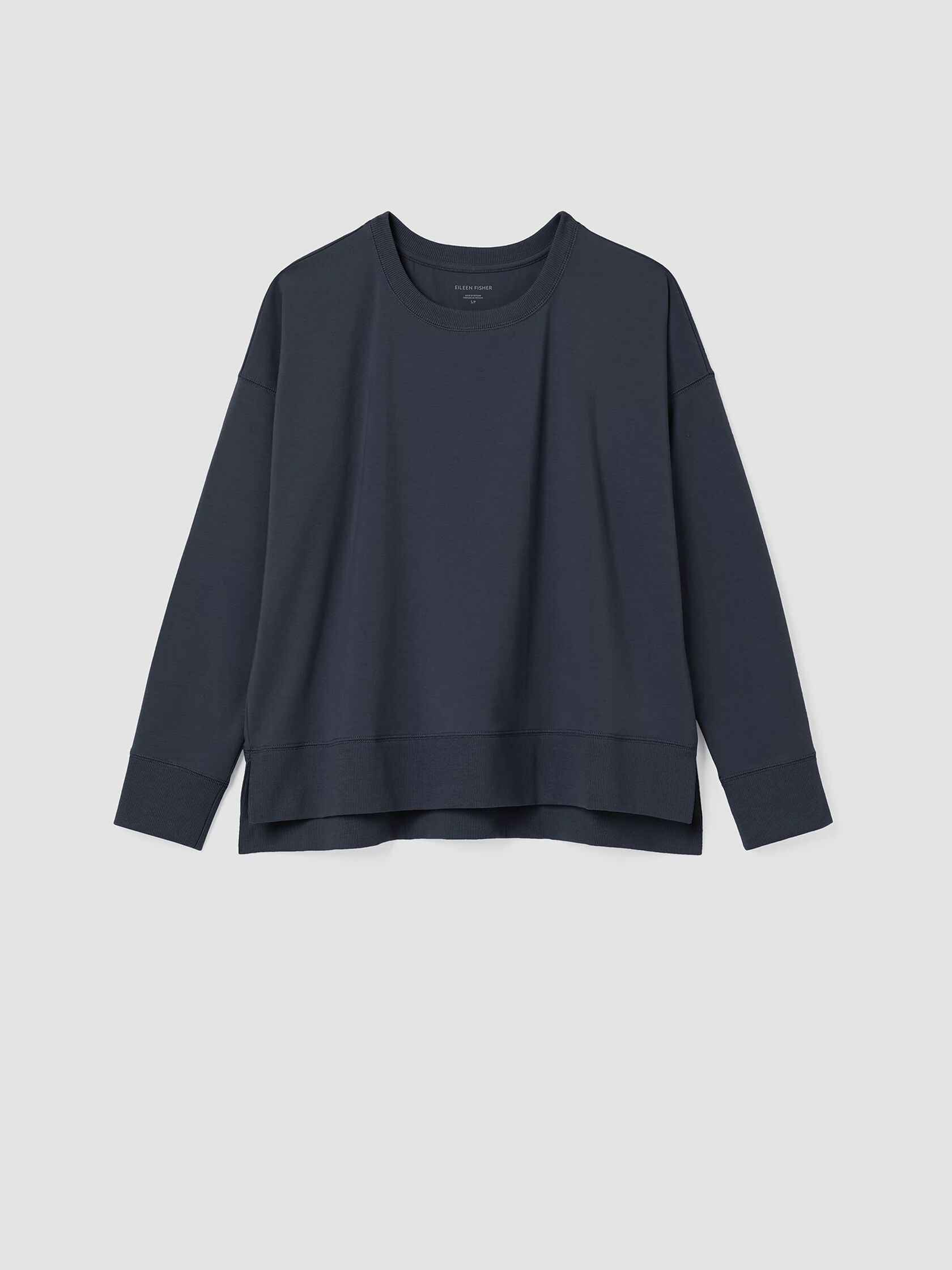 Traceable Cotton Jersey Crew Neck Top