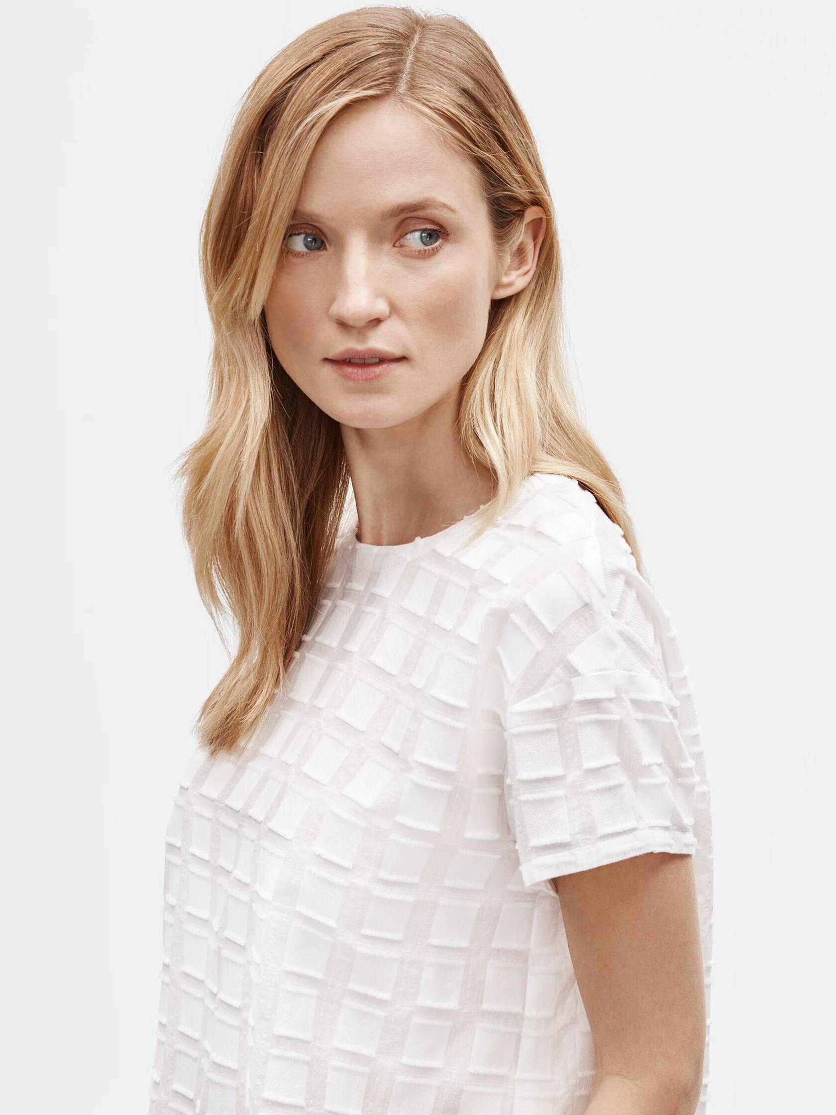 Organic Cotton Shadow Square Top