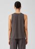 Organic Cotton Slubby Rib Knit Crew Neck Tank