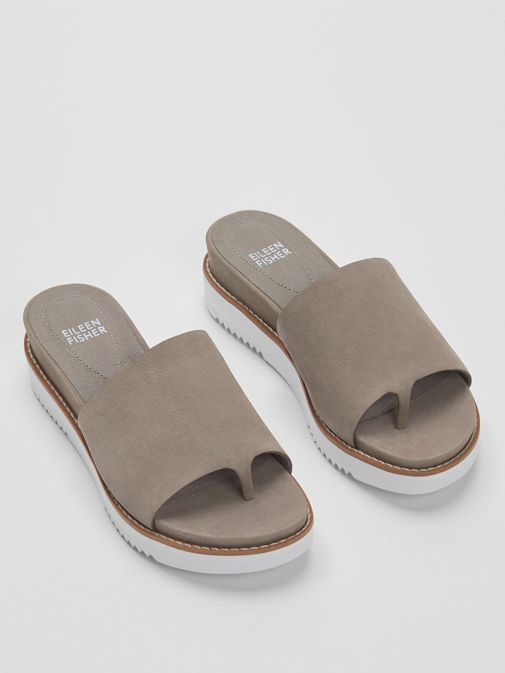 Touch Leather Flatform Sandal