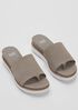 Touch Leather Flatform Sandal