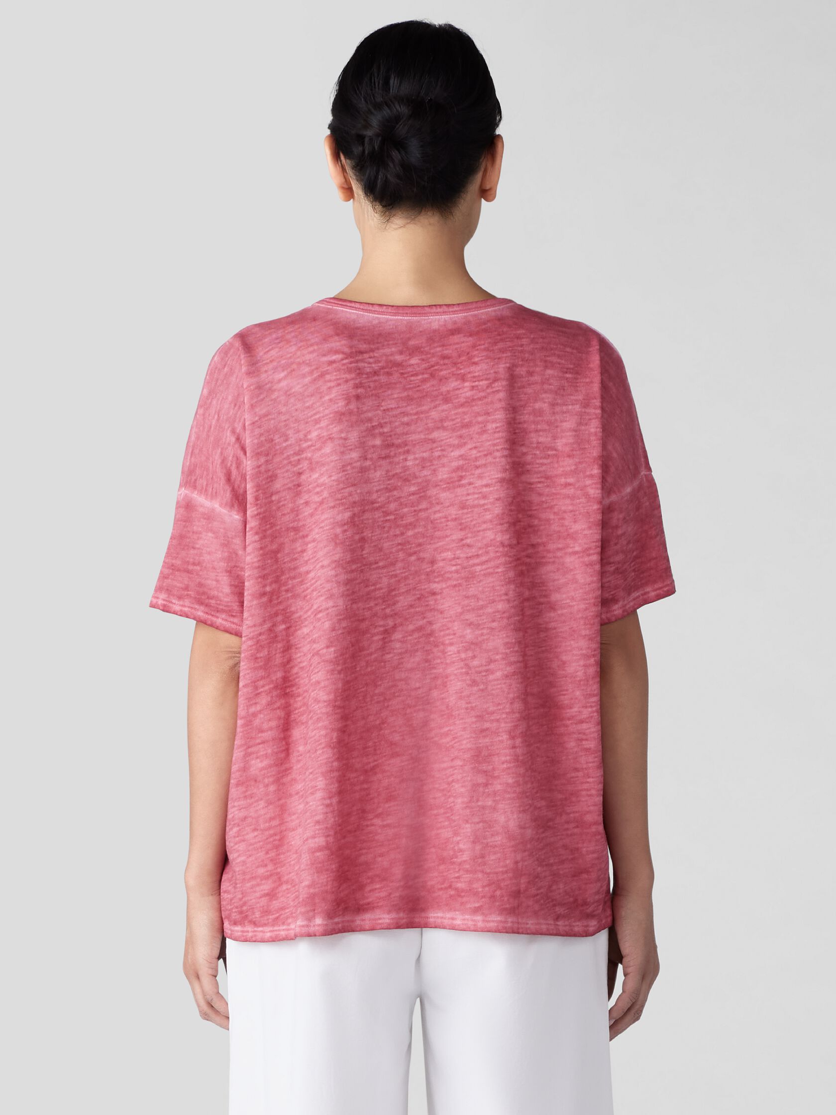 Organic Cotton Hazy Slub Crew Neck Tee