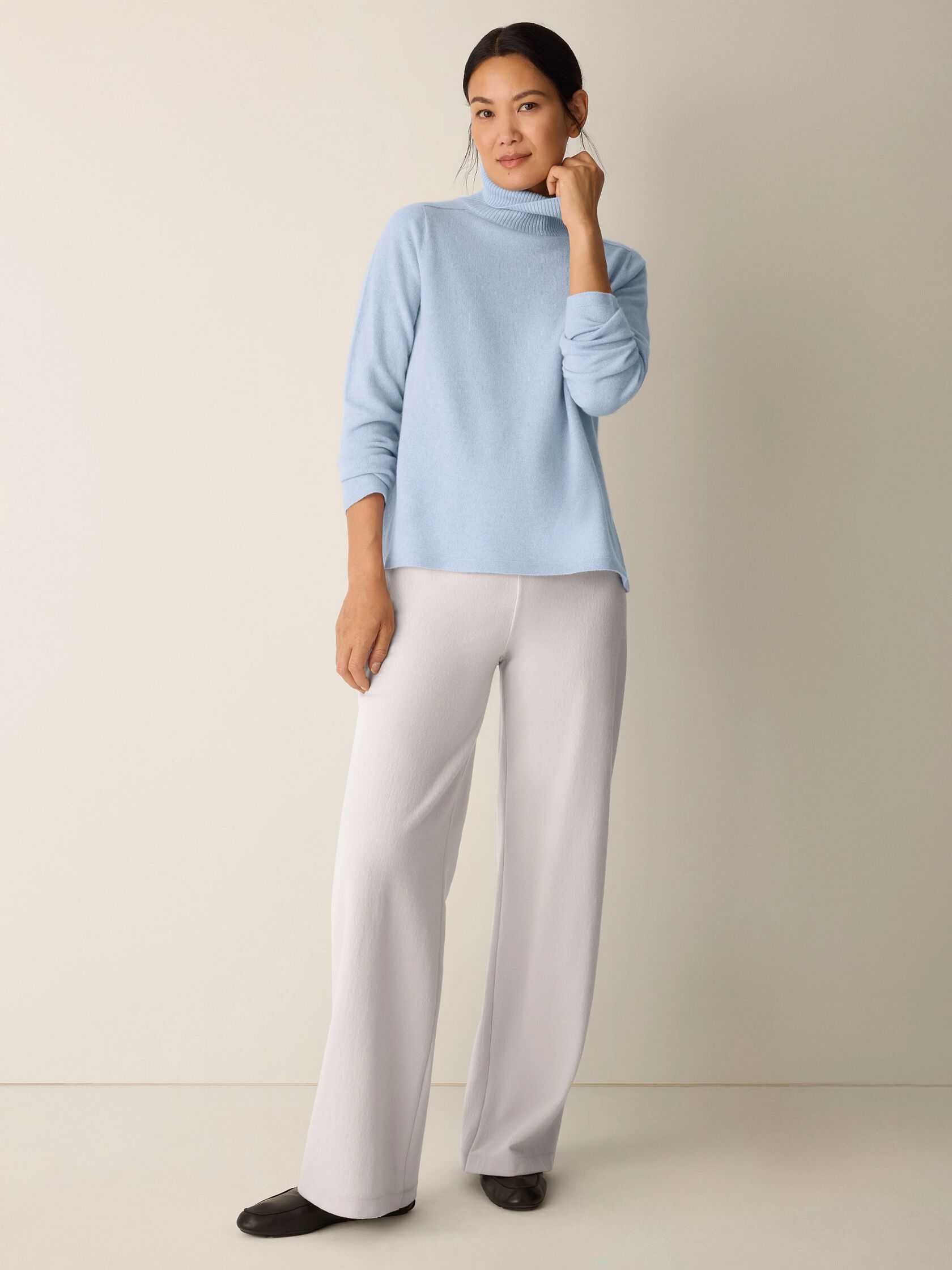 Italian Cashmere Turtleneck Top